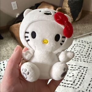 Hello Kitty Plush Toy with Red Bow